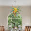 6-Light Modern Artistic Hand-Blown Glass Sputnik Chandelier