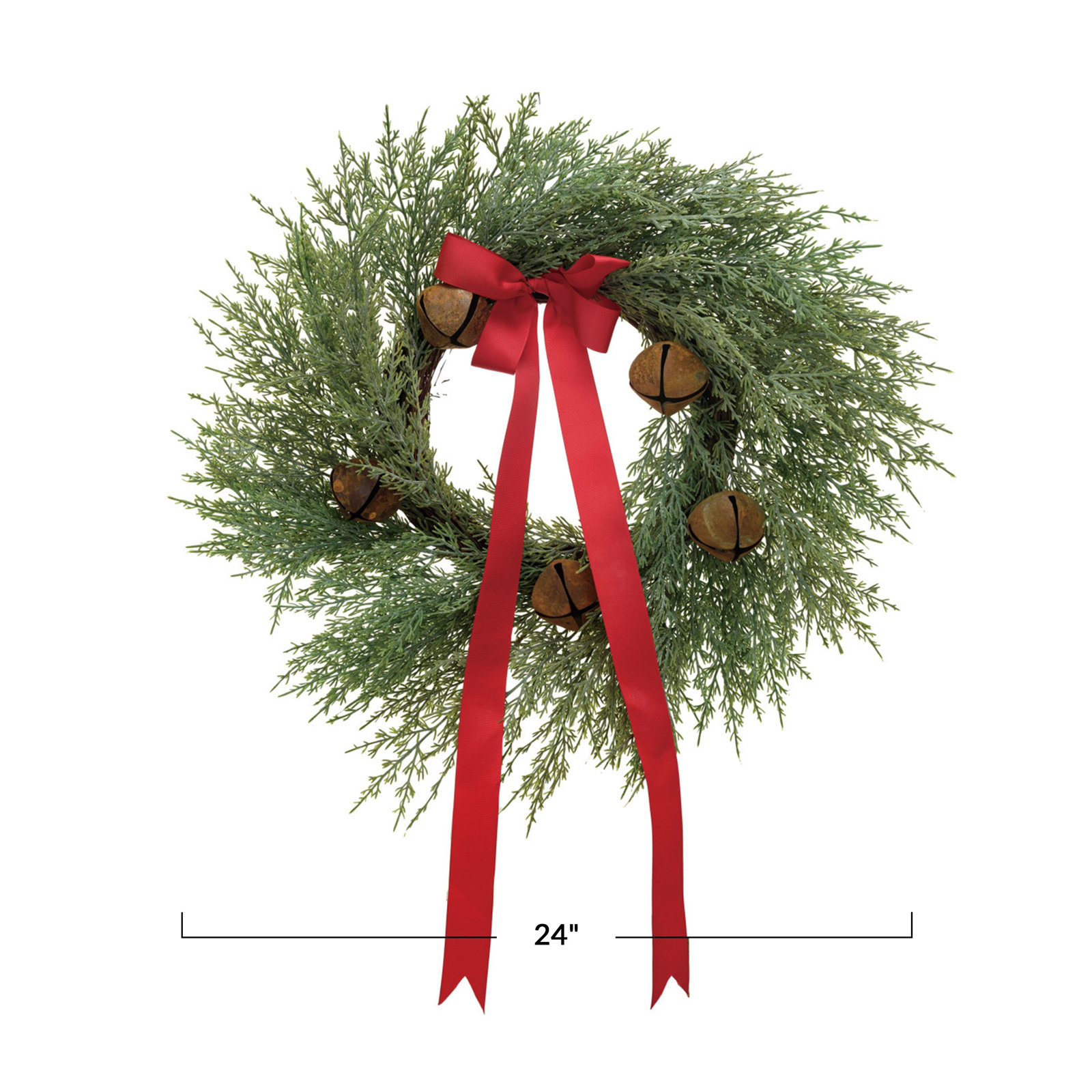 24'' Plastic Wreath
