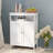 Leisha Buffet Cabinet Sideboard Cabinet Bathroom Standing Storage With Double Shutter Doors-958365011