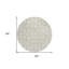Tapis rond 8 po