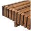Chaise longue inclinable avec coussin en bois d'acacia massif l 27,2 po x P 76,8 po x H 5,9 po Christopher Knight Home