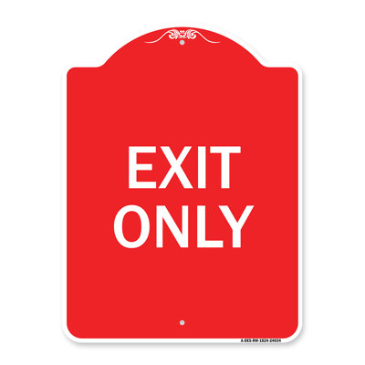 Signmission Designer Series Sign - Exit Only/24034