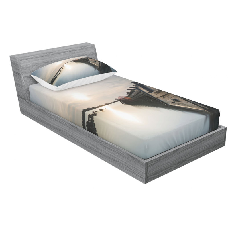 Microfiber Sheet Set, Twin Sheet Set with Fitted Sheet