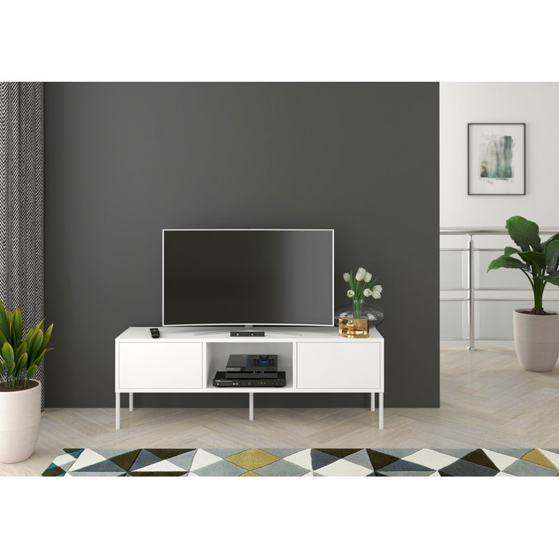Caola Unfinished TV Stand for TVs up to 50", White
