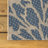 Hagy Modern Floral Textured Weave Navy/Green Indoor/Outdoor Rug-700983169