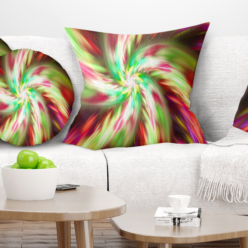 Coussin de danse floral exotique, 16 po x 1 po, Coussin décoratif