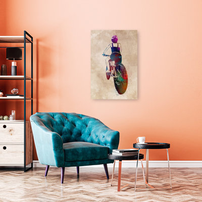 «Vibrant Bike Ride», art mural contemporain