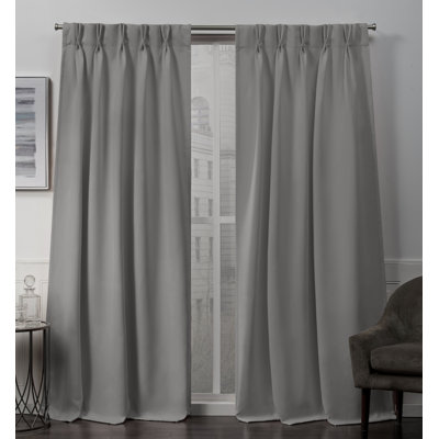 Sateen Room Darkening Curtain Pair