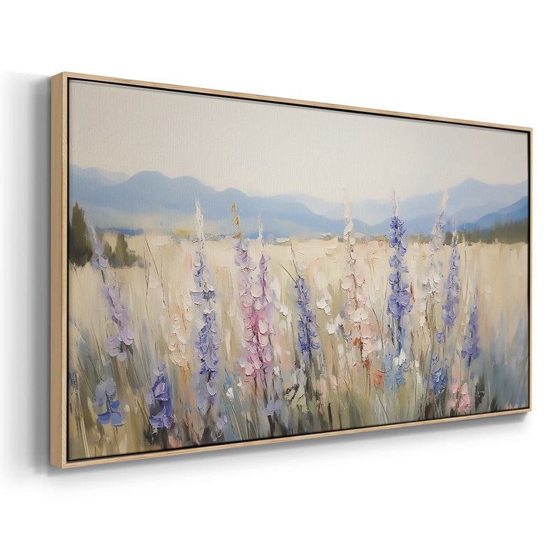 Série paysage - CXIX - Toile tendue avec châssis encadré - Prêt à être accroché, Naturel, H 21 po x l 41 po