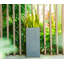 Grand pot à fleurs rectangulaire en béton 20 pouces, grand pot à fleurs extérieur / intérieur léger avec drainage pour le patio (gris anthracite)
