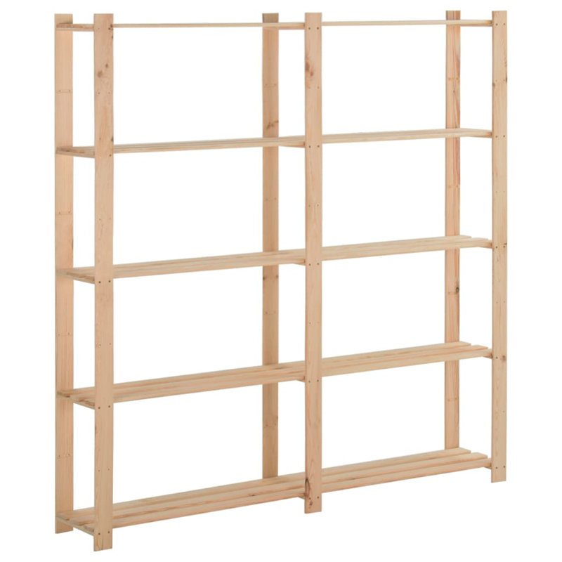 Melio 66.9'' W Solid Wood Shelving Unit