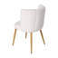 48cm H Upholstered Wing Back Accent in White