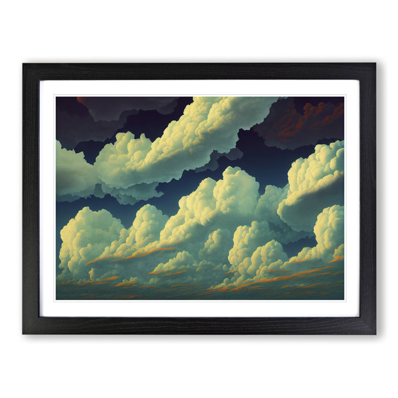 Spectacular Clouds - Framed Print, 46cm H x 64cm W, Black Frame
