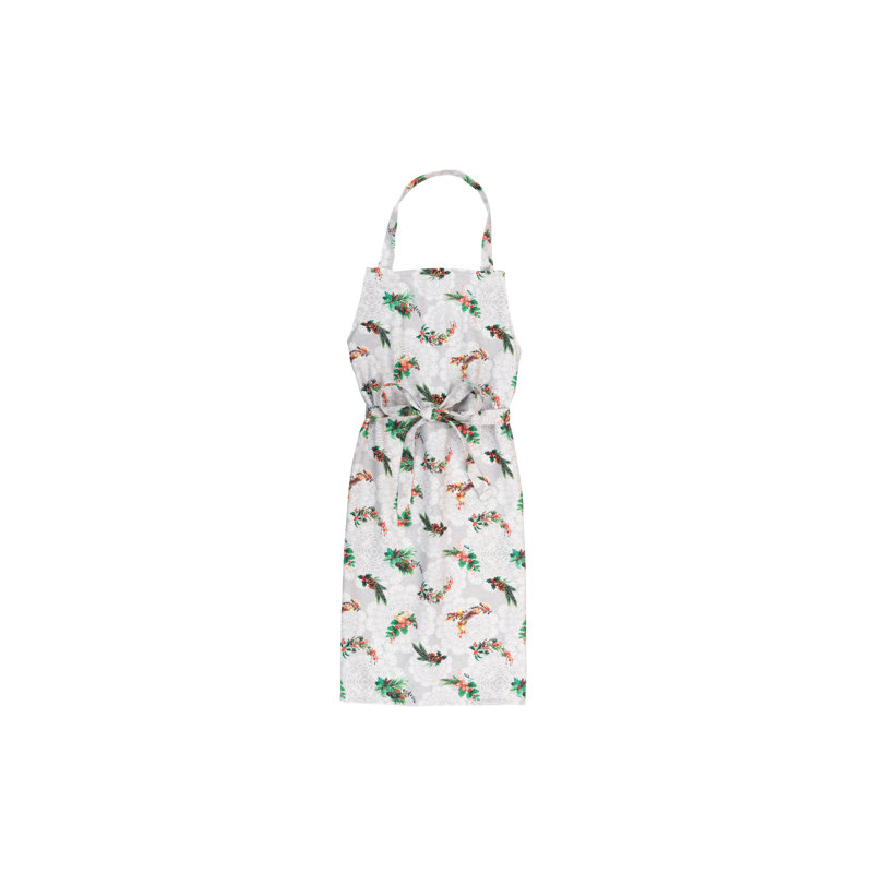 Christmas Floral Bib Apron