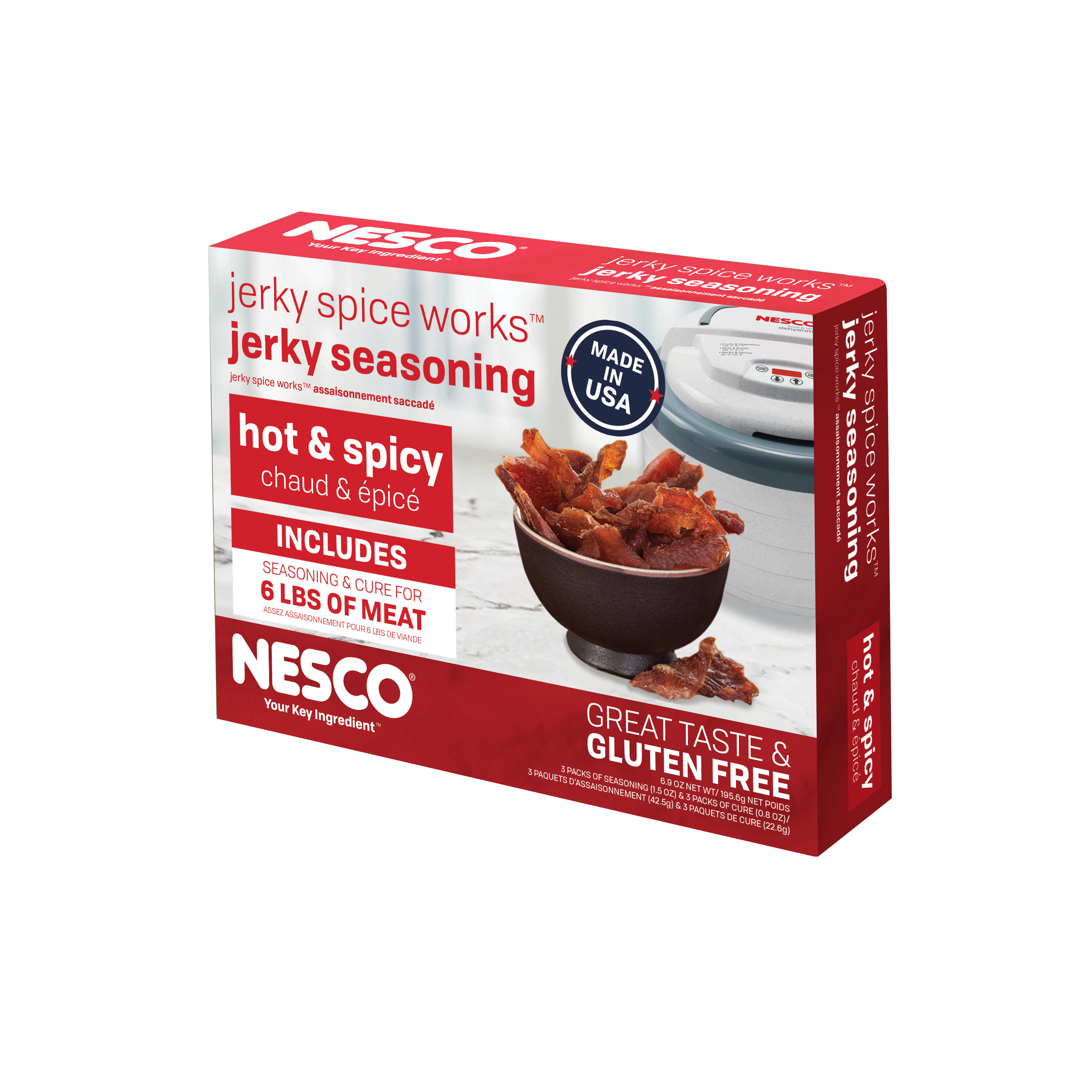 Nesco American Harvest Open Country Jerky Seasoning/Cure Mix Hot and Spicy Wayfair Canada