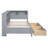 Twin Size Daybed With 2 Drawers, Daybed With Storage Shelf And Usb Charging Ports, Day Bed-1938111607