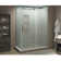 Coraline XL 68" - 72" W x 30" D x 80" H Frameless Rectangle Sliding Shower Enclosure, Frosted Glass
