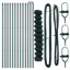 Chain Link Fence With 13 Posts Galvanised Steel-480062089-480062092