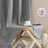 Grommet Room Darkening Linen Textured Curtain-607110999-607110992
