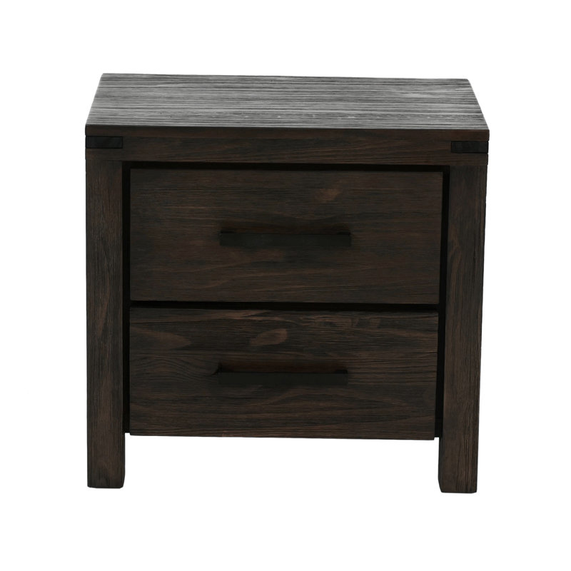 Table de chevet 2 tiroirs Posner, Espresso