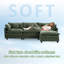 108" Modular Chenille Sectional Sofa with Movable Ottoman, Deep Seats, Side Pockets & 5 Pillows-1207185846