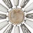 White Metal Windmill Home Wall Decor with Galvanized Metal Accents