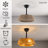 19'' Caged Ceiling Fan With 4 Lights Kit And Remote Control