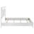 Weinberg Queen LED Panel Bed White High Gloss-592084620