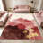Abstract Watercolor Red area rugs for Living Room, Soft and Comfortable, Suitable for all seasons, easy to maintain, machine washable Indoor floor mat, Under Table Farmhouse suitable for Bedroom, Dining Room, Study,  Balcony, Home Decor Patio-445716626