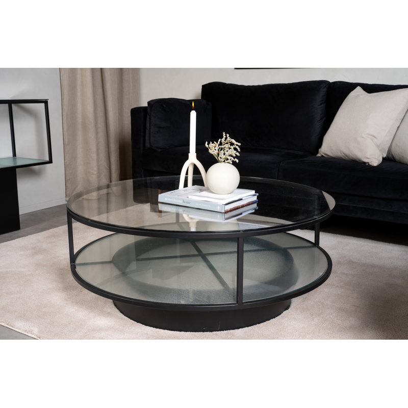 Solid Coffee Table with Storage