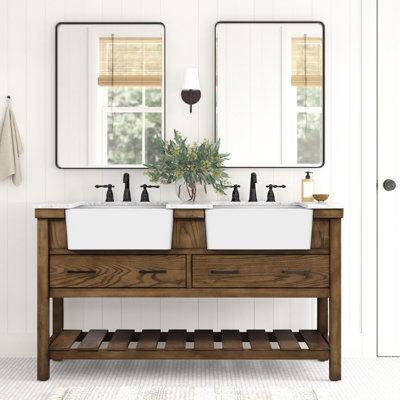 Ensemble de meuble-lavabo double 60 po Pelaghia