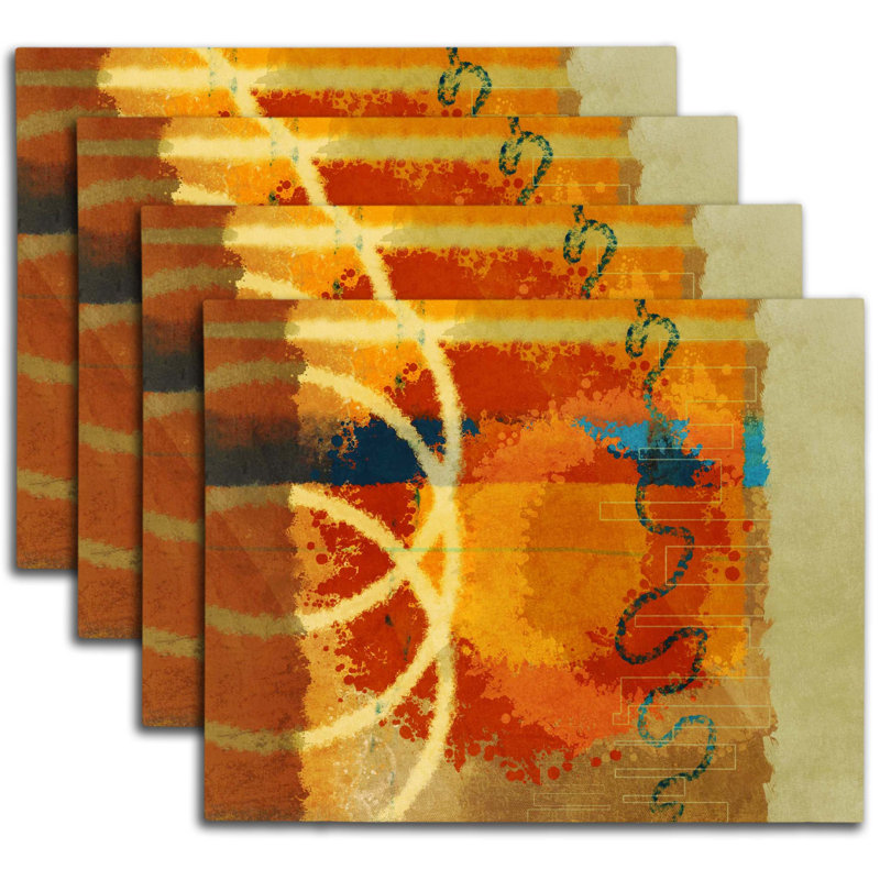 Napperon abstrait en polyester