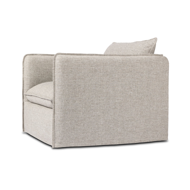Andre Swivel Armchair, Alessi Slate Polypropylene/Olefin
