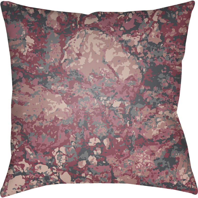Textures Throw Pillow, 18" H x 18" W x 4" D, Brown