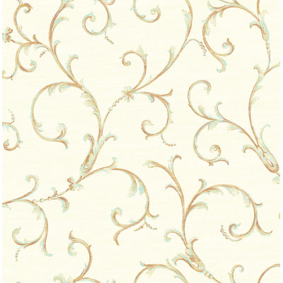 Papier peint Seabrook Designs & Honey Shawna Scrolls