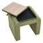 46cm Wide U-Shaped Solid Colour Footstool Ottoman-474650304-474650367