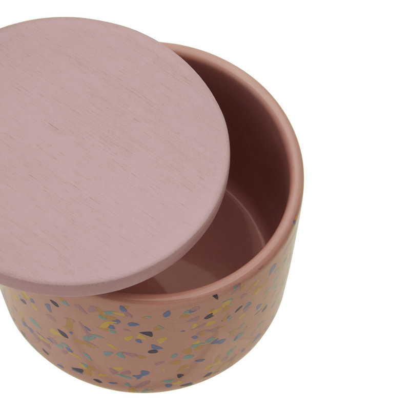 Stoneware Jar, 9" H x 11" W x 11" D