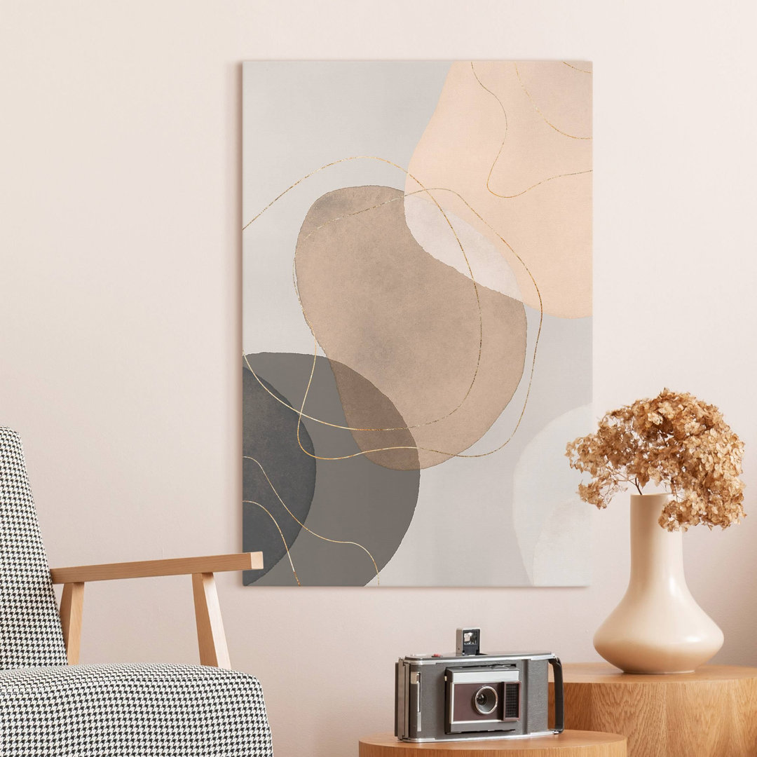 Leinwandbild - Verspielte Impressionen In Beige