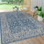 Tapis d'intérieur / d'extérieur tissé texturé bleu marine / gris Haupt-1692819145