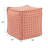 Square Pouf Pyth Coral-1195405262