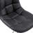 Modern Black Armless Upholstered Office Chair with Wheels – Adjustable Height Mid-Back Swivel Desk Chair for Home Office, Makeup Vanity, Study, and Small Space – Padded Computer Chair with Casters, Metal Base, 250 lbs Capacity-1525561820