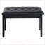 Duo banc de piano avec coussin rembourré en similicuir, structure en bois et capitonnage à boutons pour plus de confort et de style-129894941-129894942-129894944
