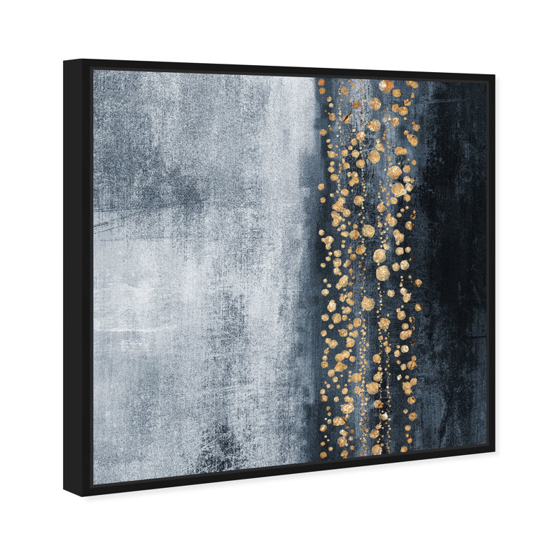 « Down The River » par Oliver Gal - impression d'art graphique, H 20 po x l 20 po x P 1,5 po, Noir