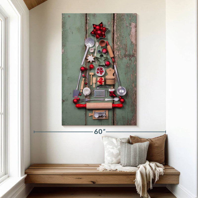 Lelend Christmas Tree Kitchenware, 51" H x 34" W