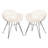Dannelley 18'' H Leather Upholstered Metal Armchair