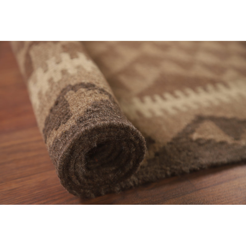 Tapis oriental en laine réversible kilim 3 x 5