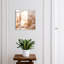 Key box, Opens to the right, 30x30x5, Black, Subtle grasses in cream shades, 