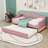 Upholstered Daybed with Light and Trundle-1138672250-1138672249