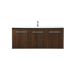 Floating Walnut Vanity – Wood Metal & Beyond