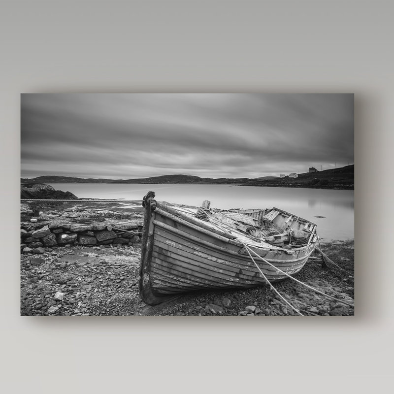 «Boat Ashore», reproduction de photo sur toile tendue, 16 po x 24 po